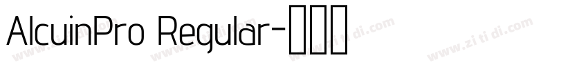 AlcuinPro Regular字体转换
